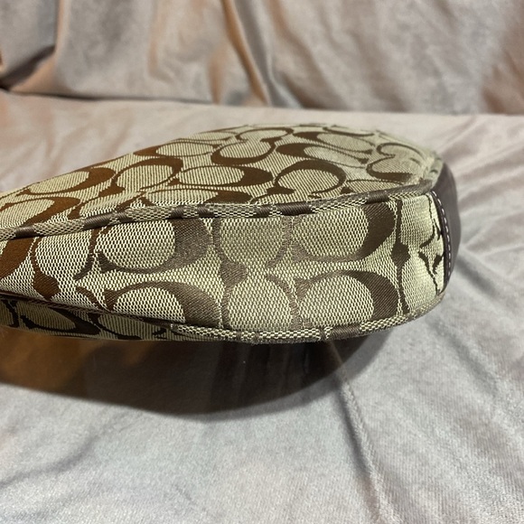 COACH 6045 Signature Canvas Half Moon Handbag - Brown Y2K - Picture 5 of 16